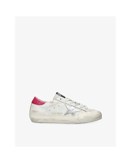 Golden Goose Deluxe Brand White Super Star 83367 Leather Trainers