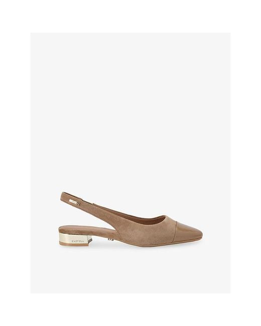 Carvela Kurt Geiger Natural Amelia Suede Courts