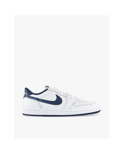 Nike White Vy White Air 1 Low Panelled Leather Low-top Trainers for men