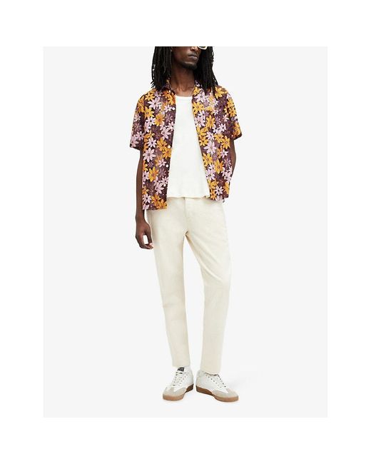 AllSaints Multicolor Visalia Floral-print Relaxed-fit Woven Shirt for men