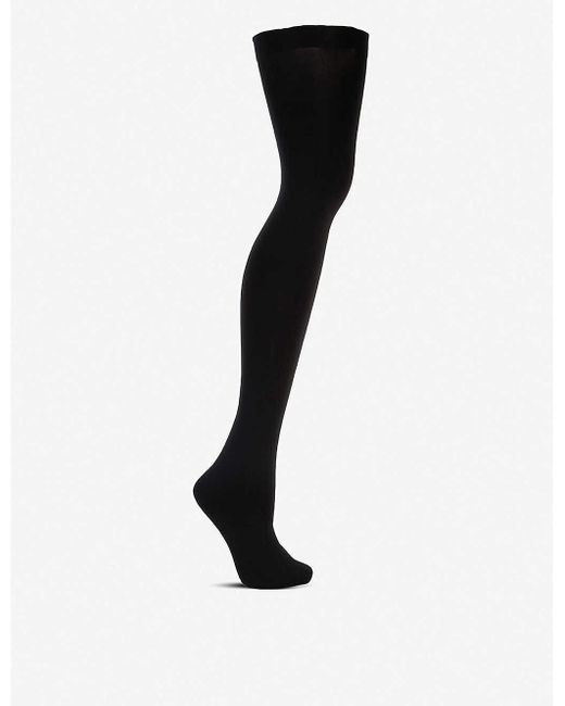 Wolford Synthetic Fatal 80 Seamless Stay-up in Black - Save 27% - Lyst