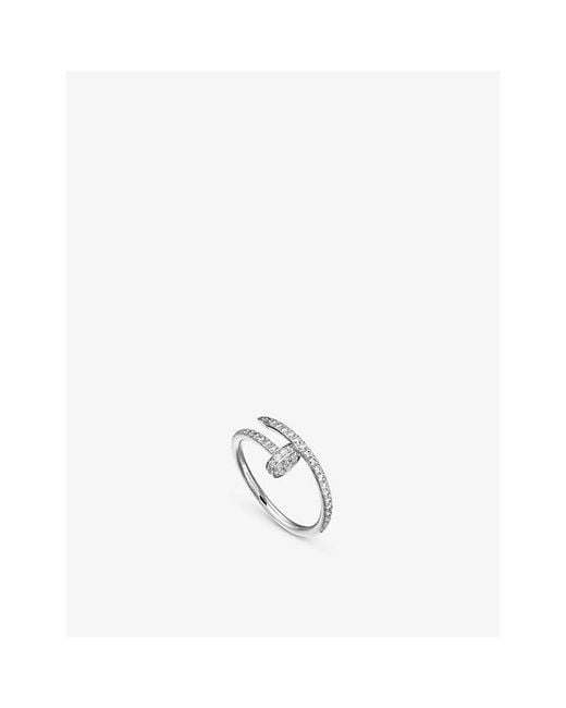 Cartier White Juste Un Clou 18Ct- And Diamond Ring