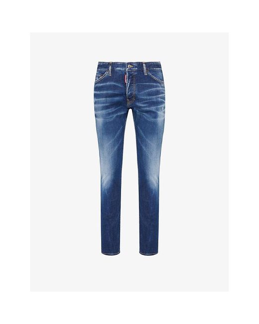 DSquared² Vy Blue Cool Guy Slim-leg Regular-fit Stretch-denim Jeans for men