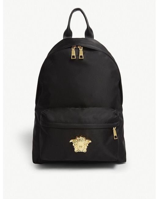 Versace Black Medusa Backpack for men
