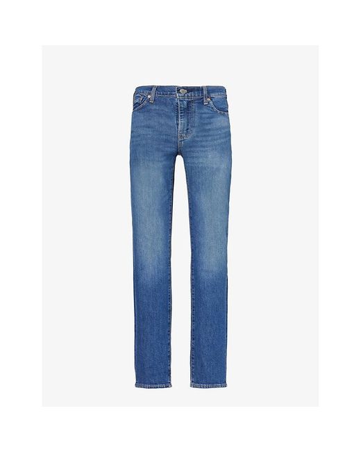 Levi's Blue 511 Slim-fit Low-rise Straight-leg Stretch-denim Jeans for men
