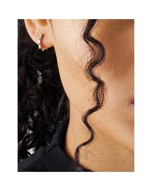 Shaun Leane Metallic Spur Mini Sterling- Hoop Earrings