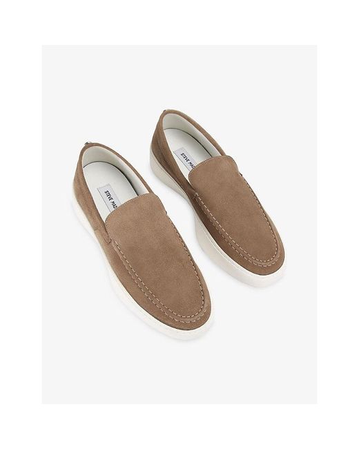 Steve Madden Natural Leyton Suede Loafers for men