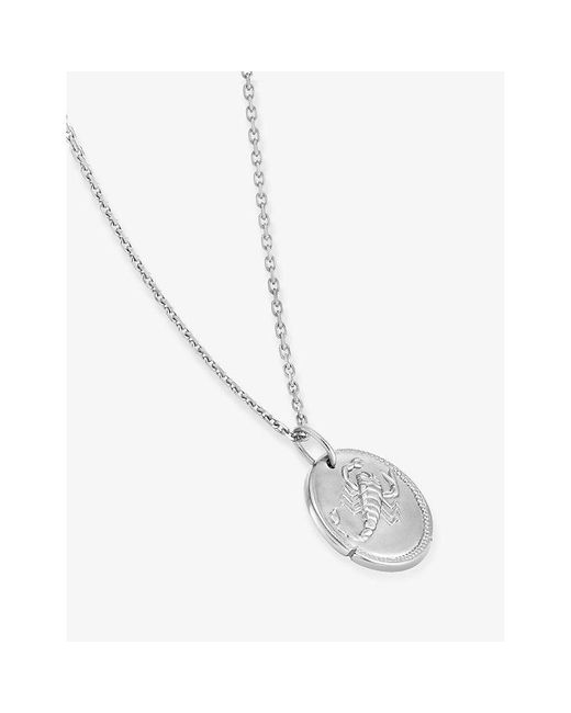 Van Cleef & Arpels White Zodiaque Medal Scorpio Rhodium-Plated 18Ct- Pendant