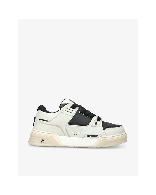 Represent Multicolor Studio Panelled Leather Mid-top Trainers for men