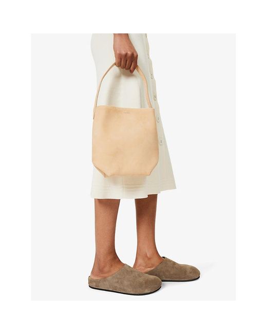 The Row Natural Small Park Leather Tote Bag