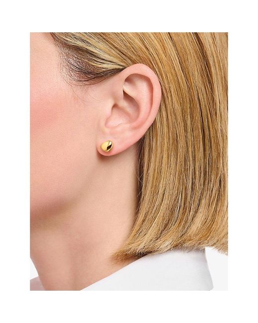 Thomas Sabo Yellow Flat 18Ct-Plated 925 Sterling- Single Stud Earring