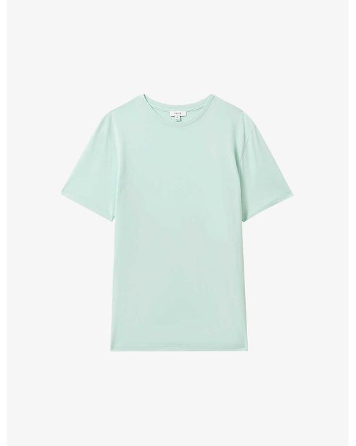 Reiss Blue Bless Regular-fit Short-sleeve Cotton T-shirt X for men