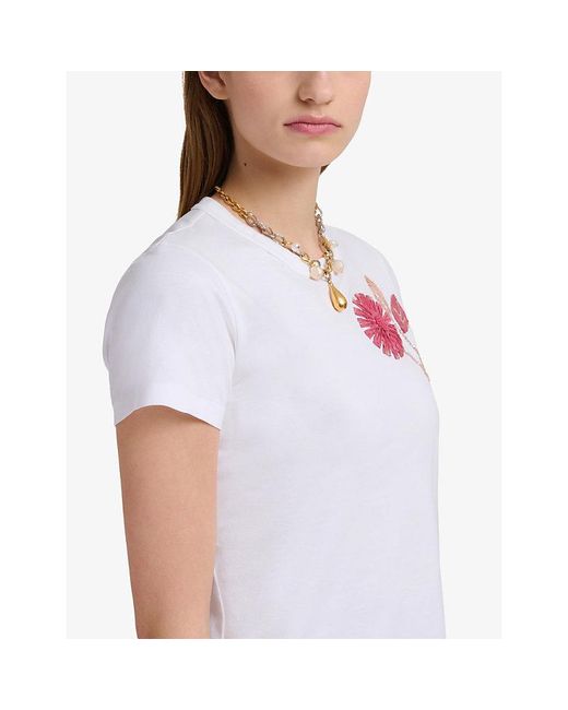 Marni Metallic Symbol Logo Brass Necklace