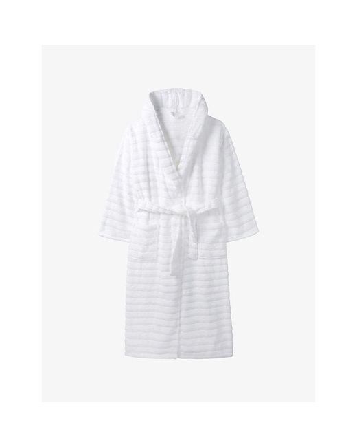The White Company White Hooded Hydro-Cotton Robe