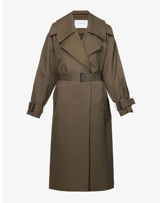 Camilla & Marc Tomas Relaxed-fit Cotton-blend Trench Coat in Grey ...