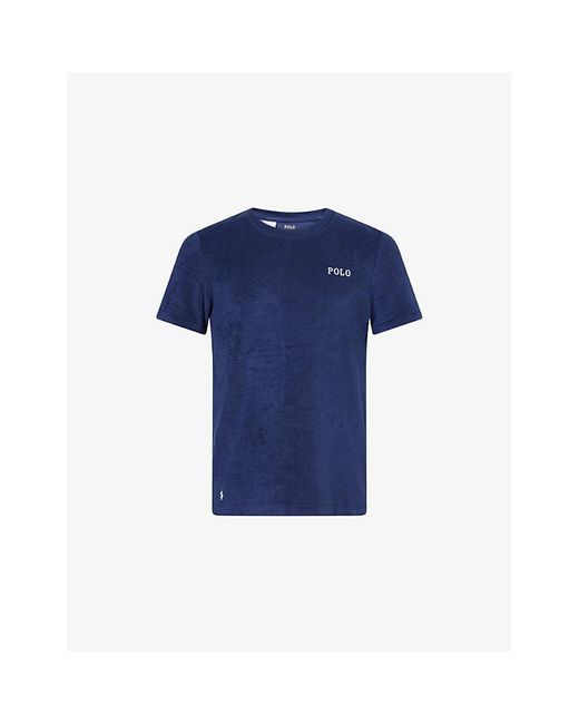 Polo Ralph Lauren Blue Drawstring Regular-Fit Linen Shorts for men