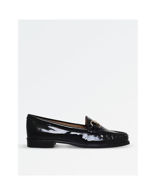 Carvela Kurt Geiger Black Click 2 Patent Leather Loafers