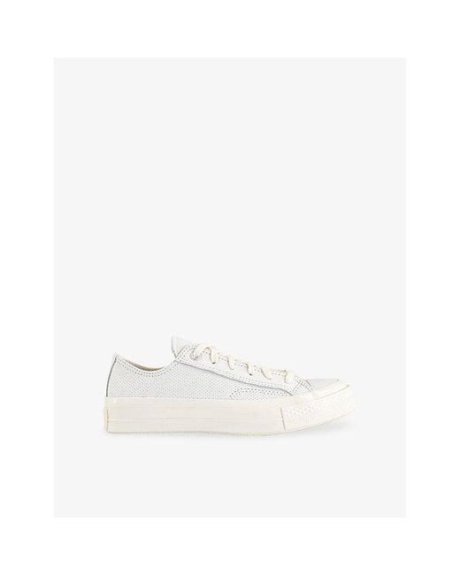 Converse White All Star Ox 70 S Perforated Leather Trainers for men