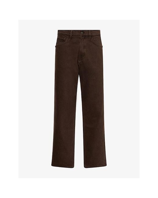 Rag & Bone Brown Relaxed Straight-Leg Denim Jeans for men