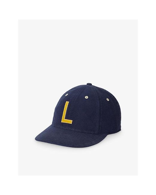 Polo Ralph Lauren Blue Run L Logo Cotton Cap for men