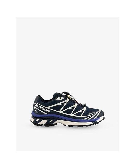 Salomon Xt-6 Gtx Quick-Lace Mesh Low-Top Trainers in Blue for Men