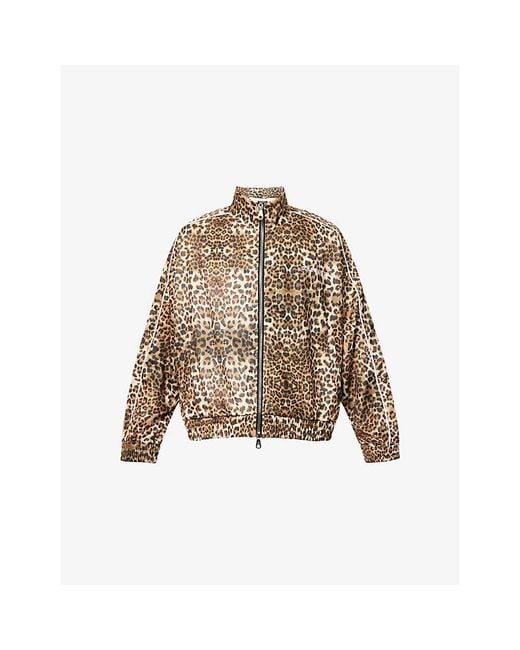 Cole Buxton Natural Relaxed-Fit Woven Track Jacket for men