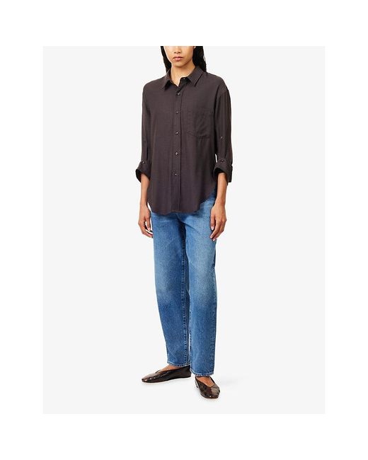 Citizens of Humanity Multicolor Kayla Relaxed-Fit Twill Shirt