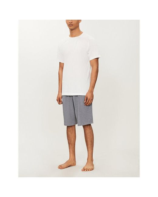 Derek Rose Gray Marlowe Stretch-modal Shorts X for men