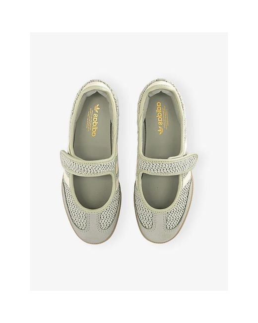 Adidas White Samba Jane Raffia Trainers