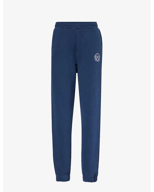 4th & Reckless Blue Apollo Tapered-leg Mid-rise Cotton-jersey jogging Bottoms