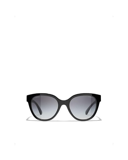 Chanel Black Butterfly Sunglasses