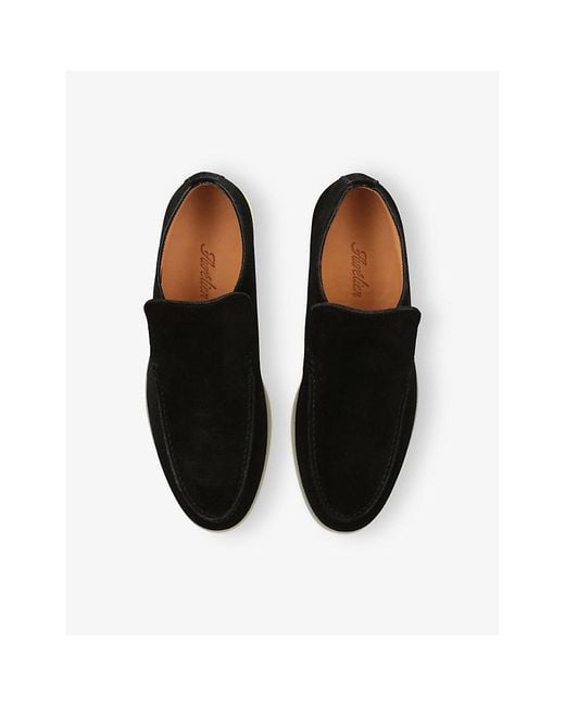 Aurélien Black City Suede Loafers