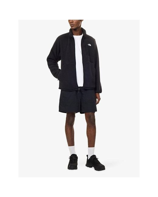 The North Face Blue Yumiori Brand-Embroidered Fleece Jacket for men