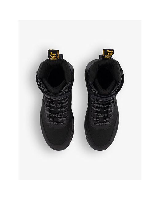 Dr. Martens Combs Tech Element Leather And Nylon Ankle Boots in