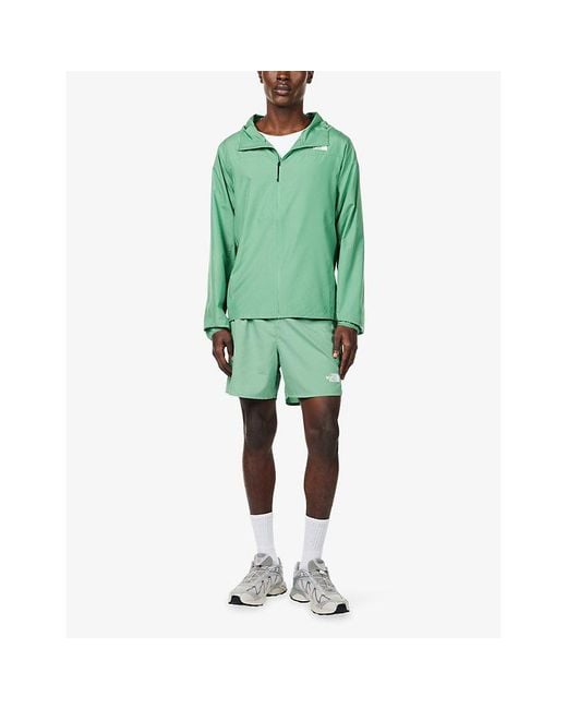 The North Face Green Lightbright 5In Shell Shorts for men