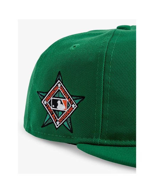 KTZ Green 59fifty Brand-embroidered Woven Cap for men