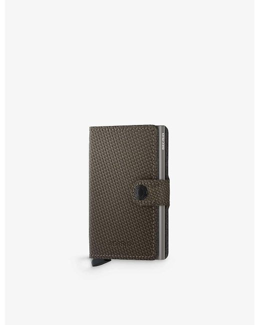 Secrid Carbon Leather And Wallet White |