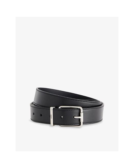 Loewe Engraved-Logo Leather Belt in Black for Men | Lyst display picture 1
