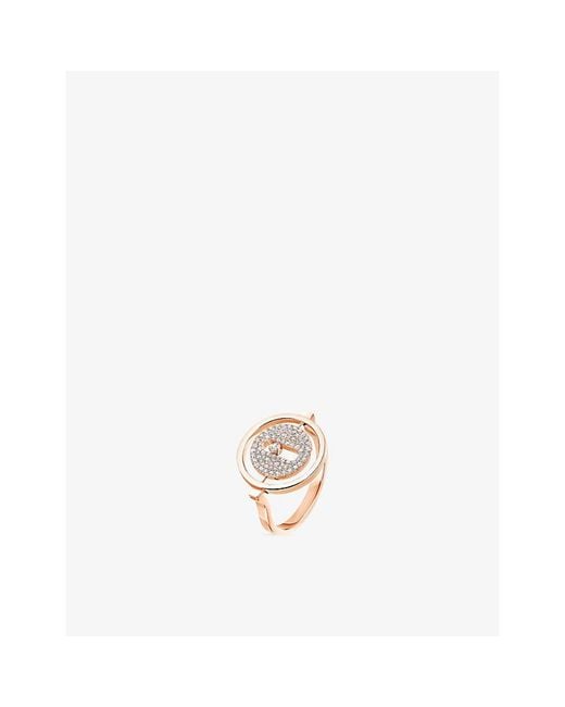 Messika White Lucky Move Pavé 18Ct And 0.24Ct Diamond Ring