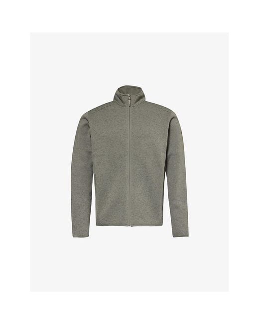 Arc'teryx Gray Covert Logo-embroidered Knitted Cardigan X for men