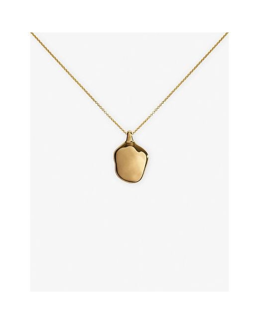Monica Vinader Metallic Odyssey Locket 18Ct Vermeil Necklace