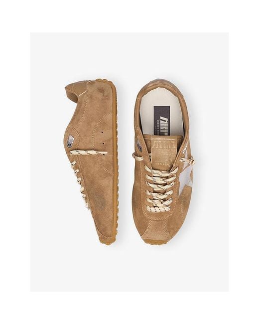 Golden Goose Deluxe Brand Natural Marathon Speed 15331 Suede Trainers for men