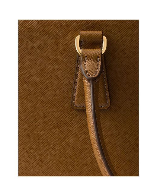 Prada Brown Galleria Large Saffiano-Leather Tote Bag