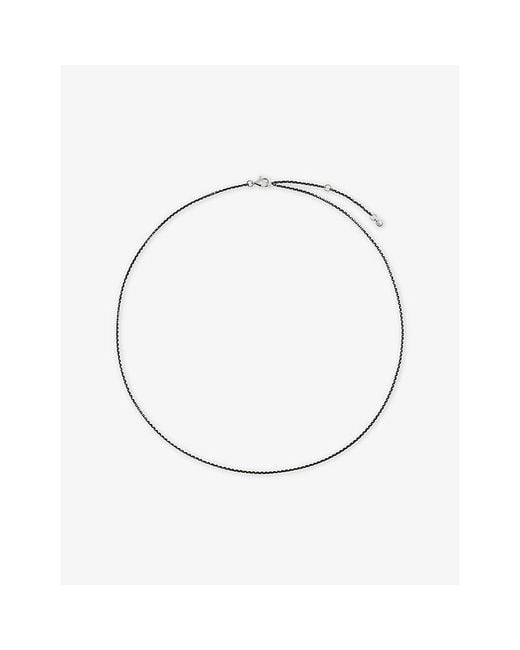 Monica Vinader Metallic Diamond Cut Sterling- Rolo Chain Necklace