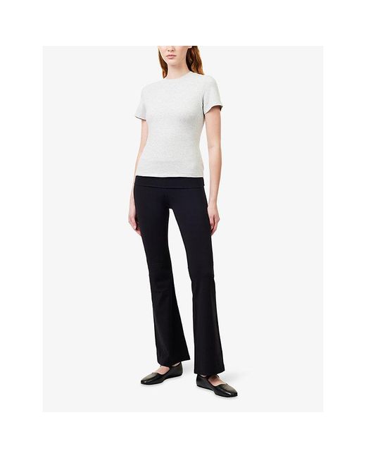 Skims White Round-Neck Pack-Of-Two Stretch-Cotton T-Shirt
