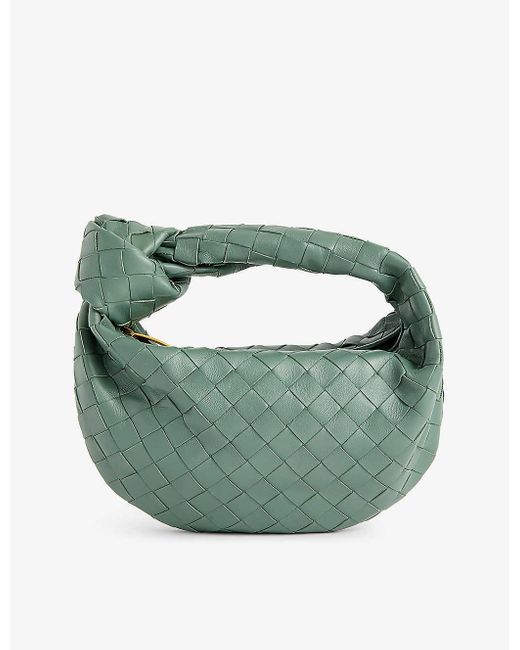 Bottega Veneta Green Jodie Mini Leather Top-handle Bag