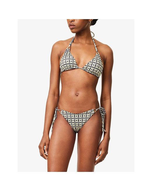 Away That Day Metallic Gili Bikini Top