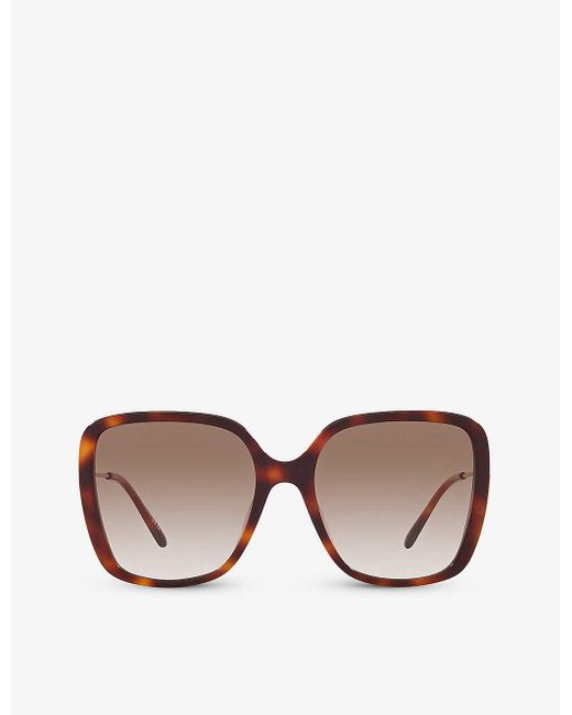 Chloé Brown Ch0173s Square-frame Acetate Sunglasses