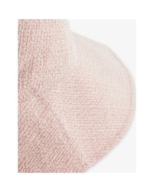 Devon Windsor Pink Sun Tweed Bucket Hat
