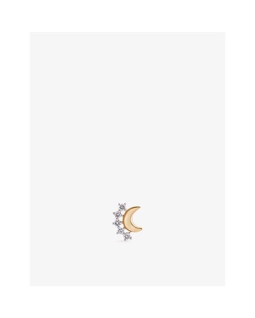 Kismet by Milka White Astral 0.05Ct Diamond Stud Earring